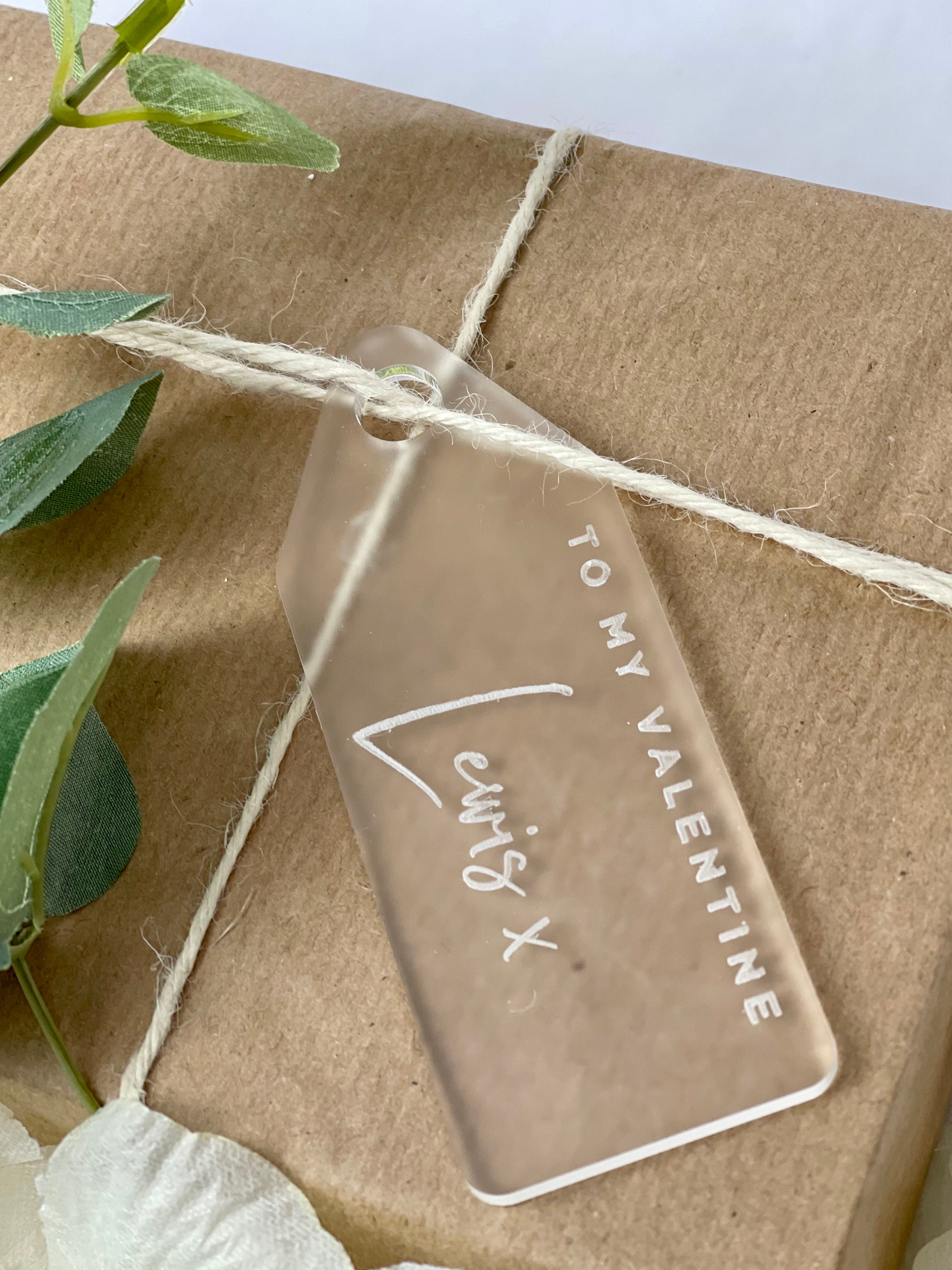 Personalised Acrylic Gift Tags Personalized Gifts Etsy