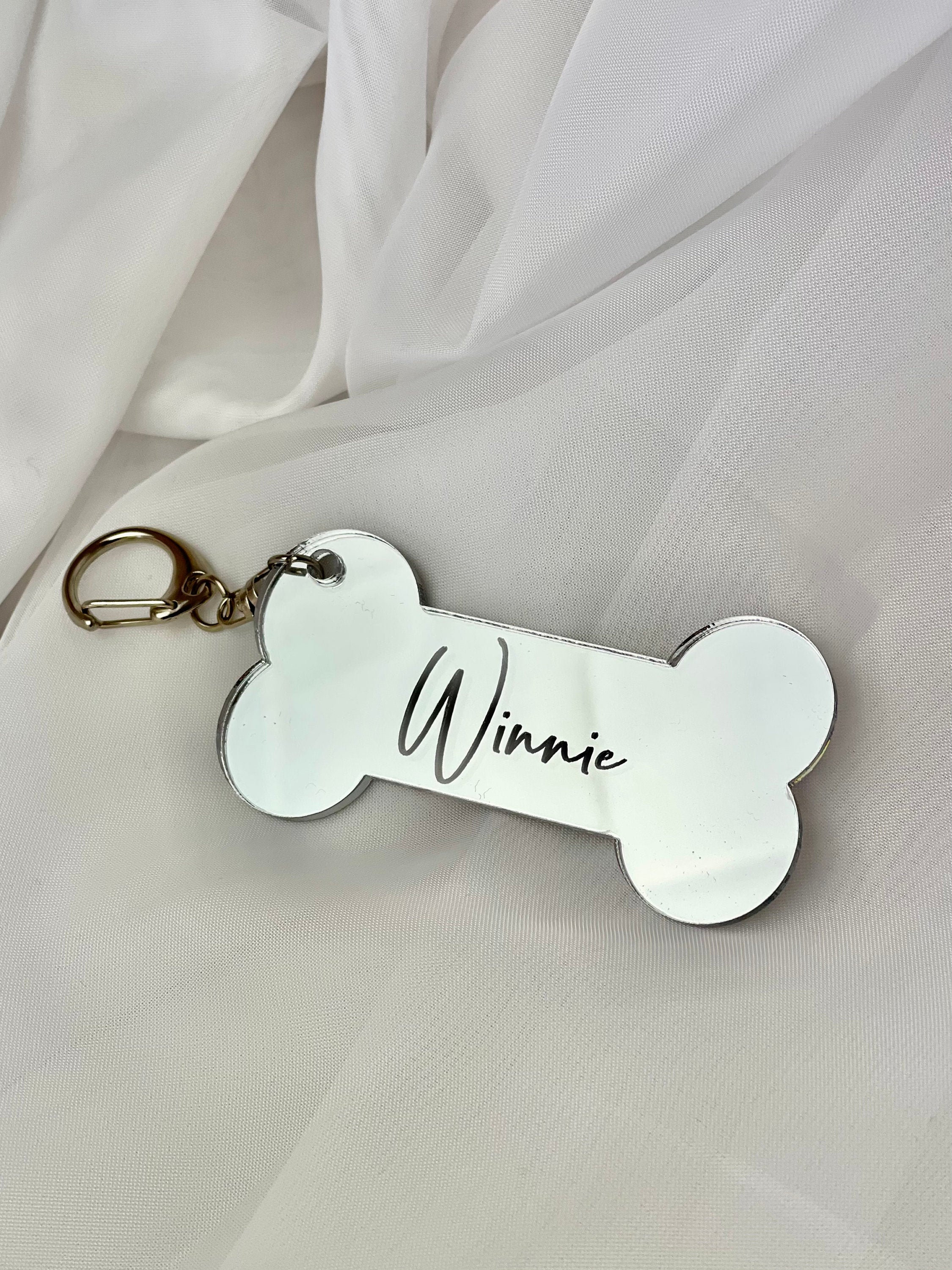 Personalised Acrylic Dog Keychain Personalized Gifts Etsy