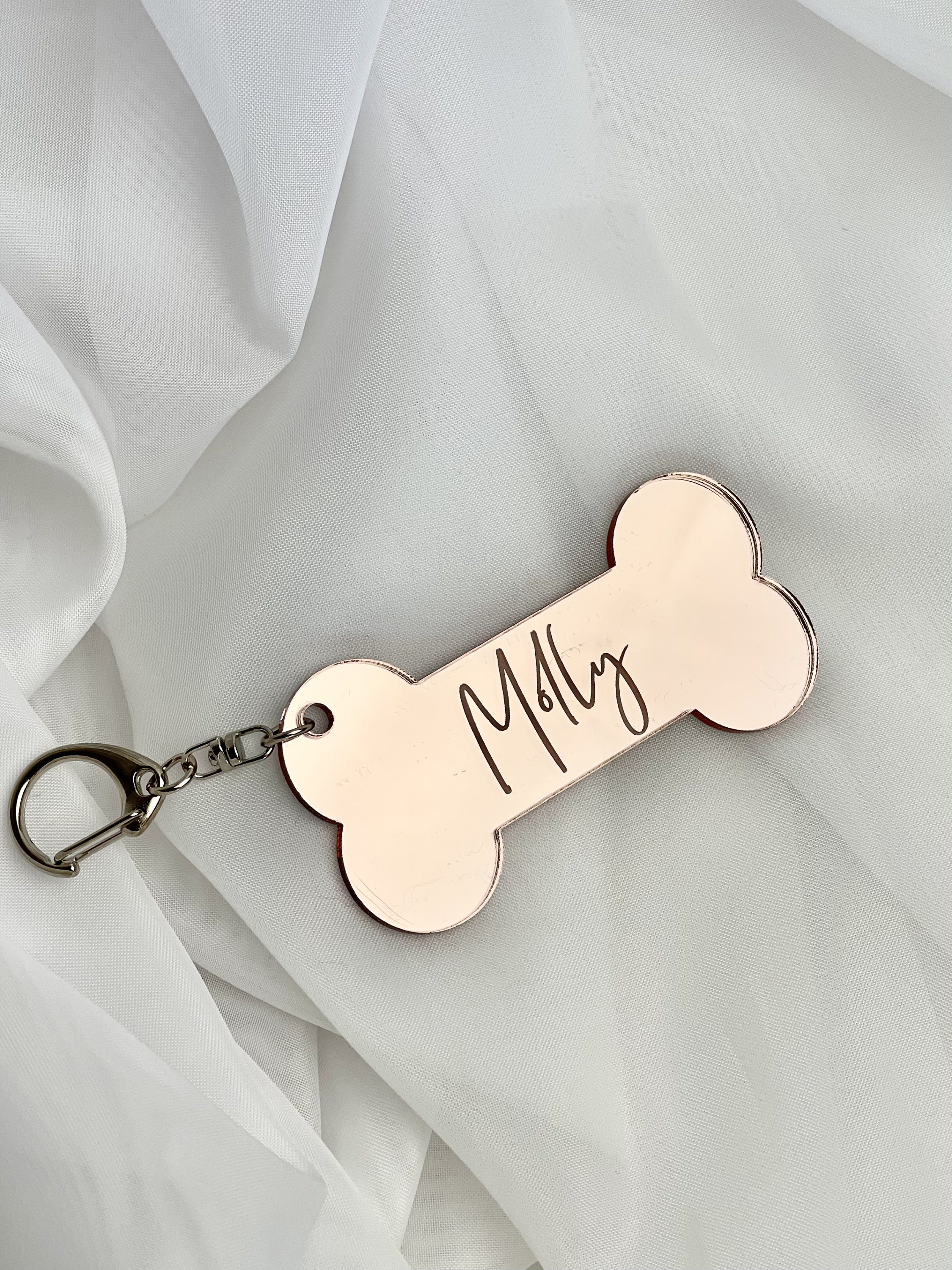 Personalised Acrylic Dog Keychain Personalized Gifts Etsy