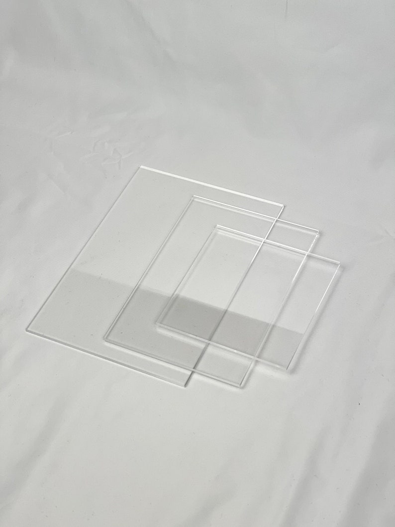 3mm Clear Acrylic Rectangle Blanks Various Sizes Available Etsy