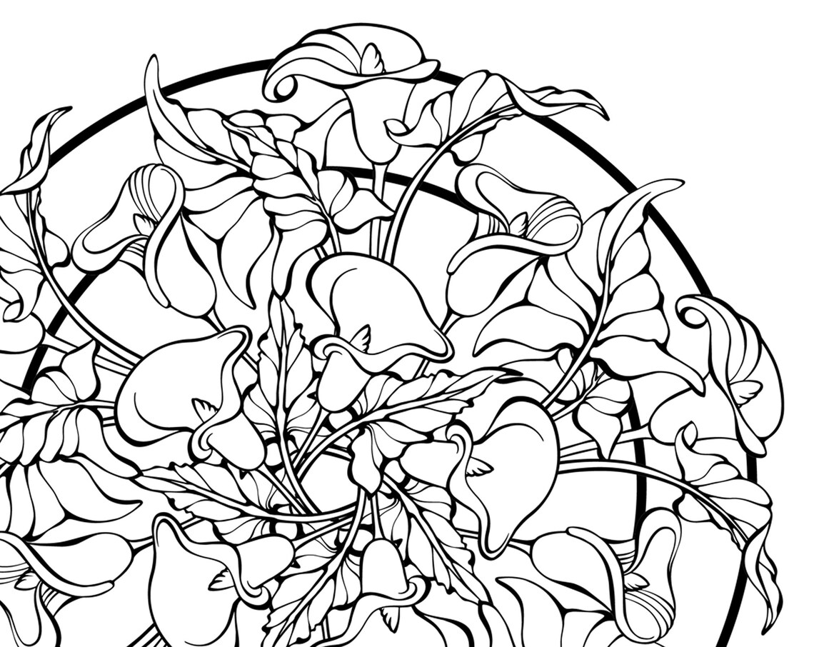 Little Cozy Town, Coloring Page, Printable Adult Coloring Books PDF