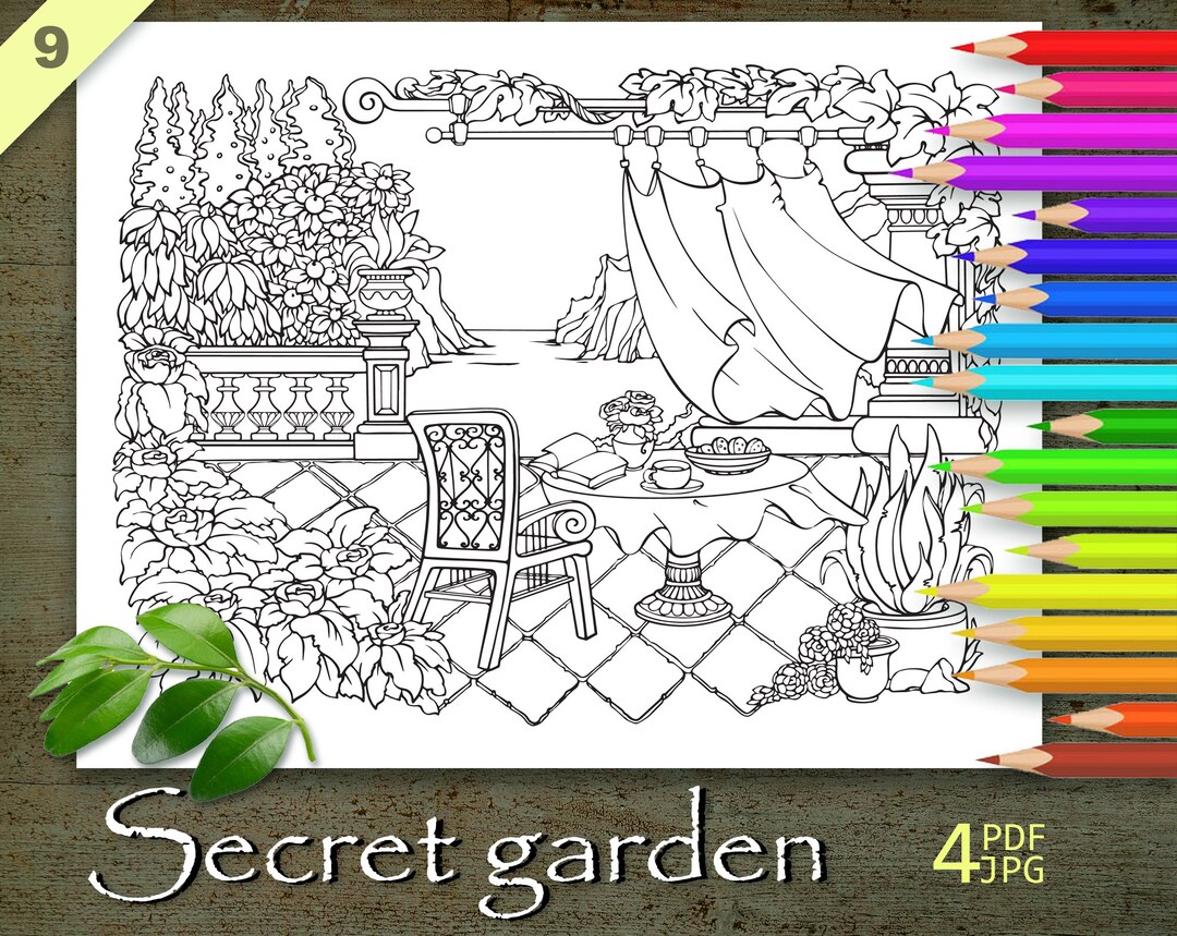 Secret Garden Coloring Page Printable - Il 1080xN.4561828646 L0bh 