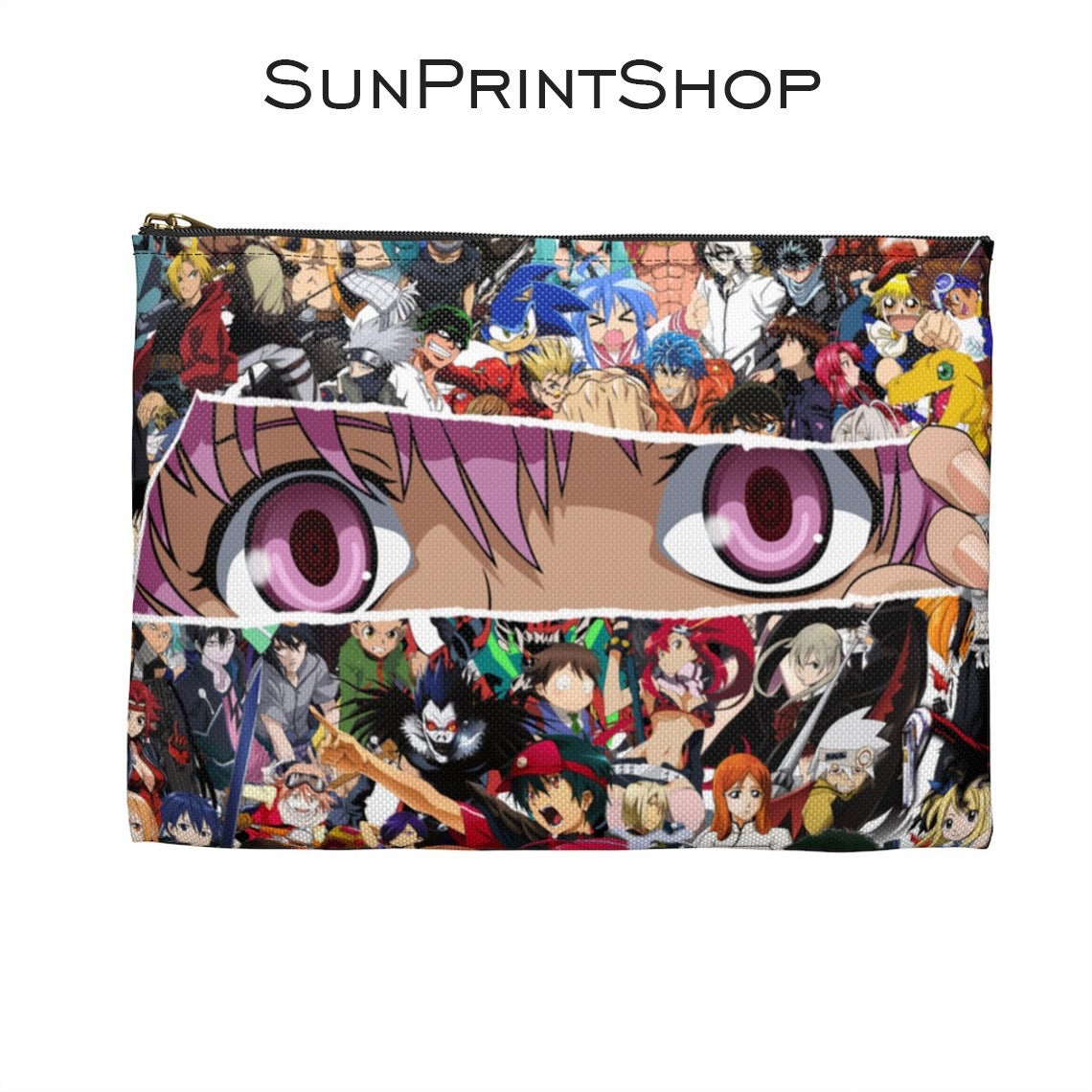 Anime Accessory Pouch Manga Mix Cosmetic Bag Etsy