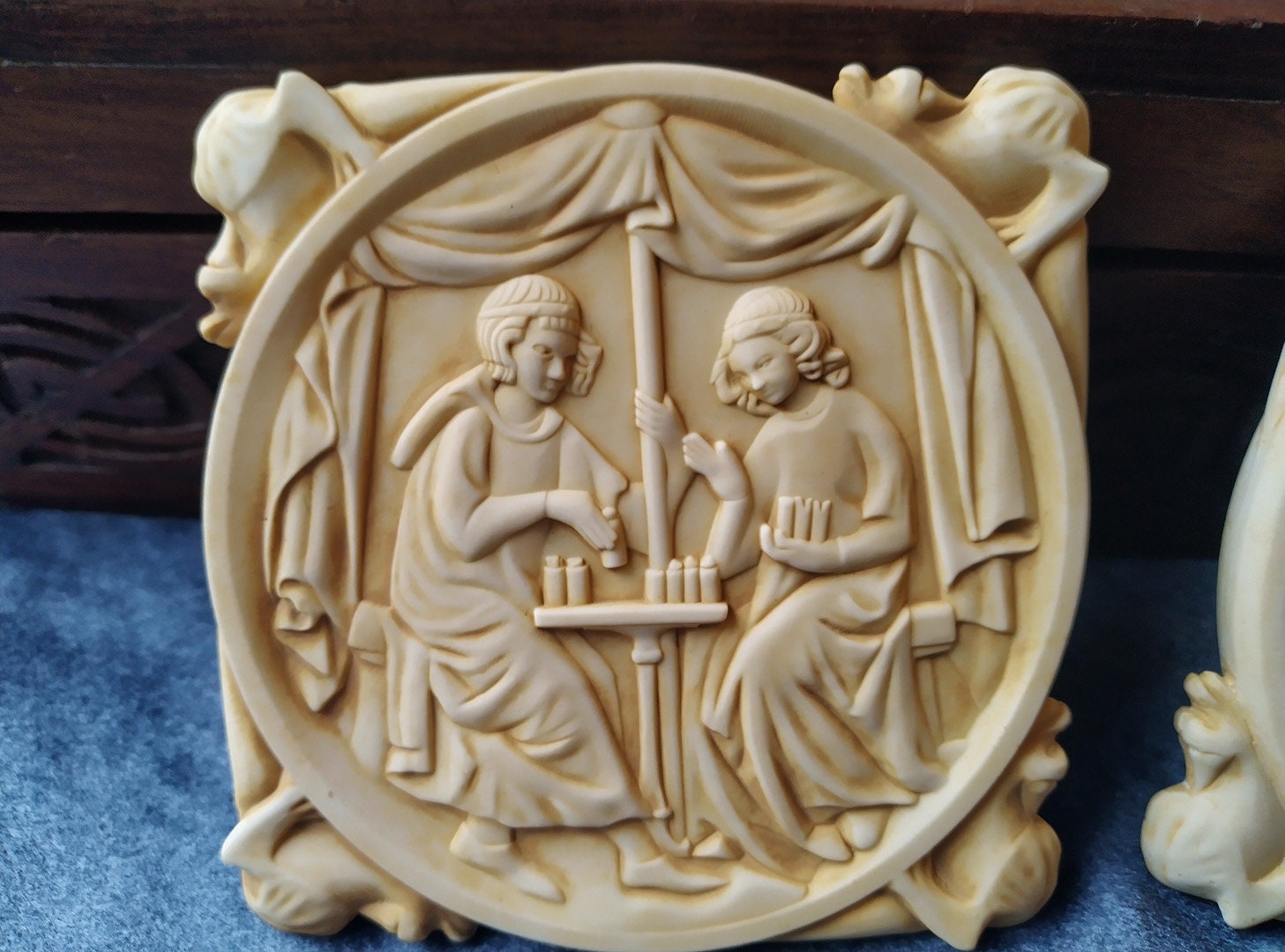 14th Century Compact Mirror Case Replica (mirror Steel or Perspex