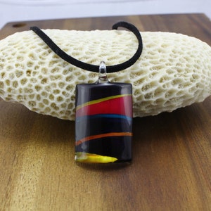 Large Rainbow Pendant, Neon Colours, Long Necklace, 80s Fashion, Retro Style, Party Wear