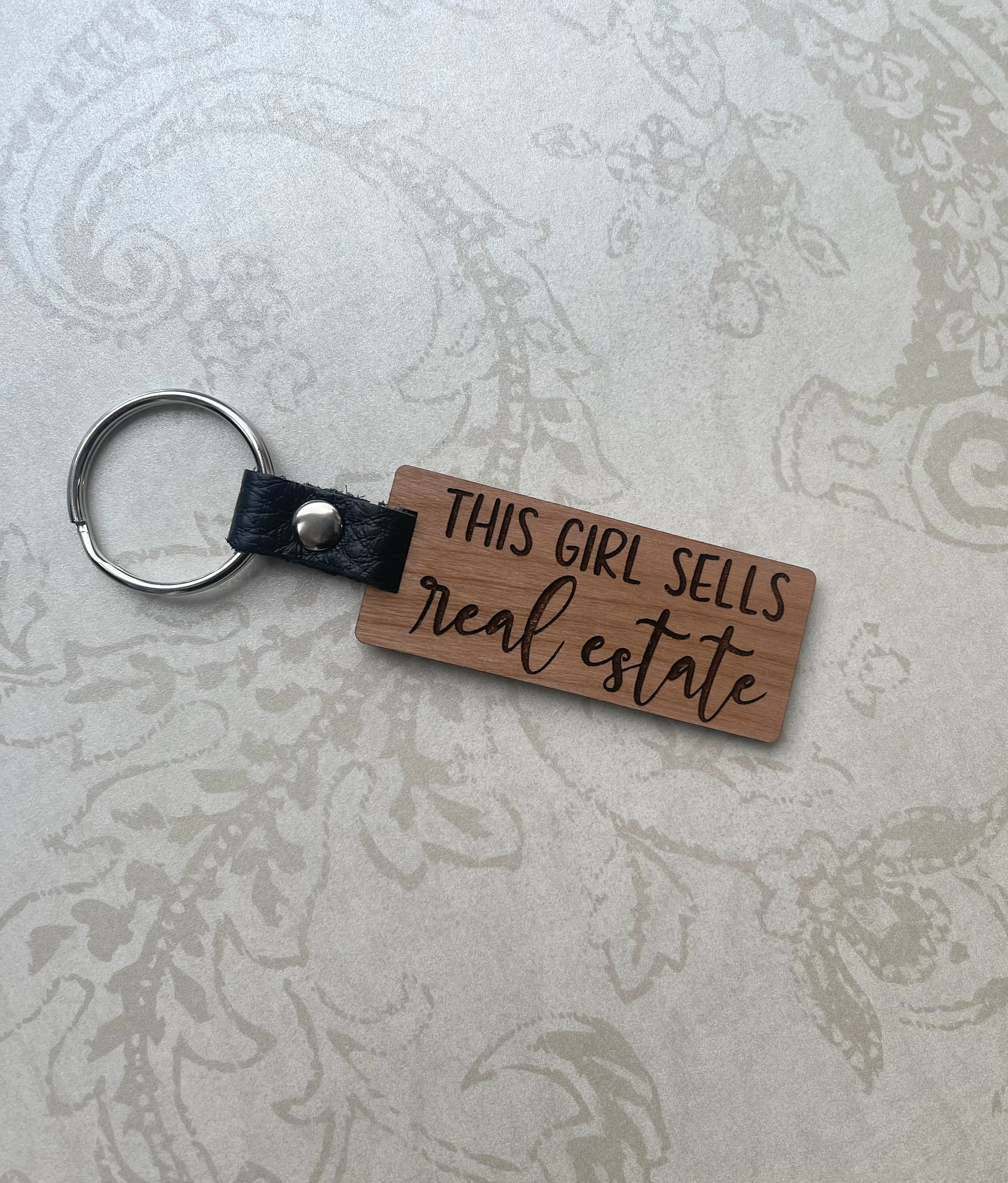 Custom Realtor Keychain Set of 10 Business Card Keychain Etsy UK