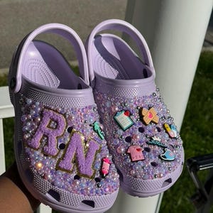 Custom Bling Crocs - Personalized - Holiday Gift - Customizable