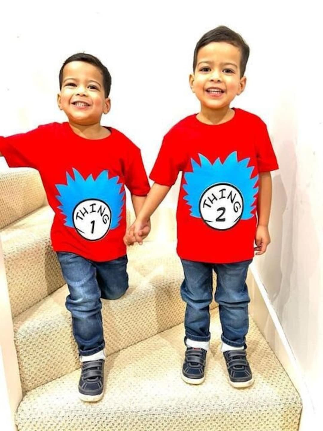 T-shirt Thing One & Thing Two - Journée Mondiale Du Livre - Coton - Neuf Avec étiquettes
