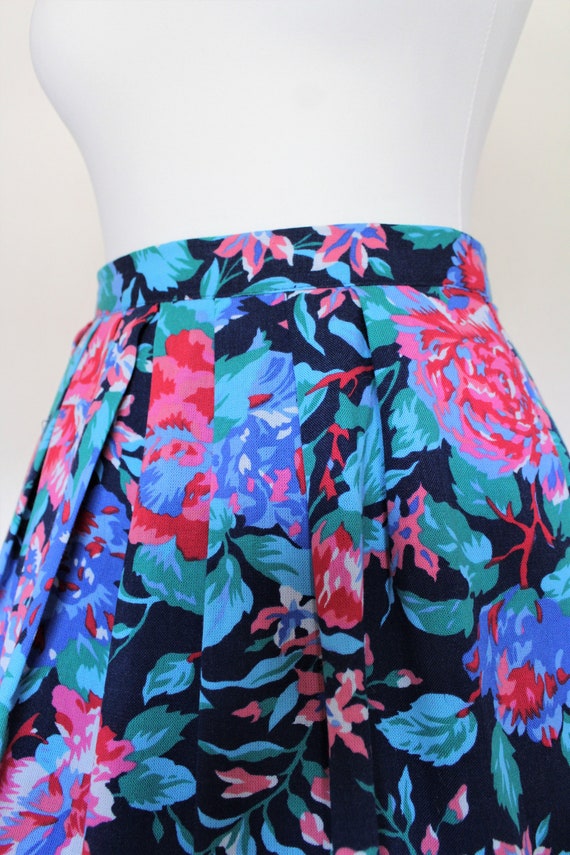 Vintage St Michael womens pleated skirt bold colo… - image 6