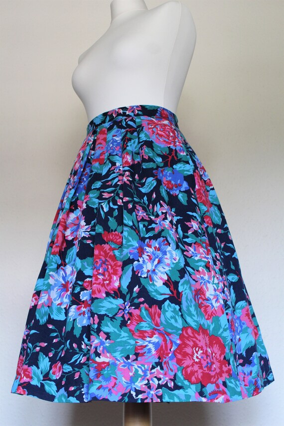 Vintage St Michael womens pleated skirt bold colo… - image 2