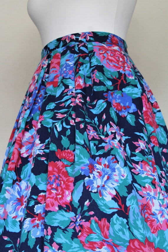 Vintage St Michael womens pleated skirt bold colo… - image 4
