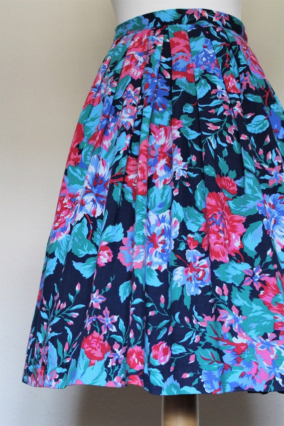 Vintage St Michael womens pleated skirt bold colo… - image 3