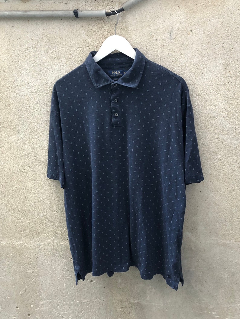 Vintage Oversize Ralph Lauren Polo Marineblau Größe XXL Bild 2