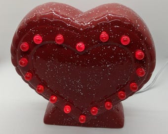 Lighted Heart Lamp