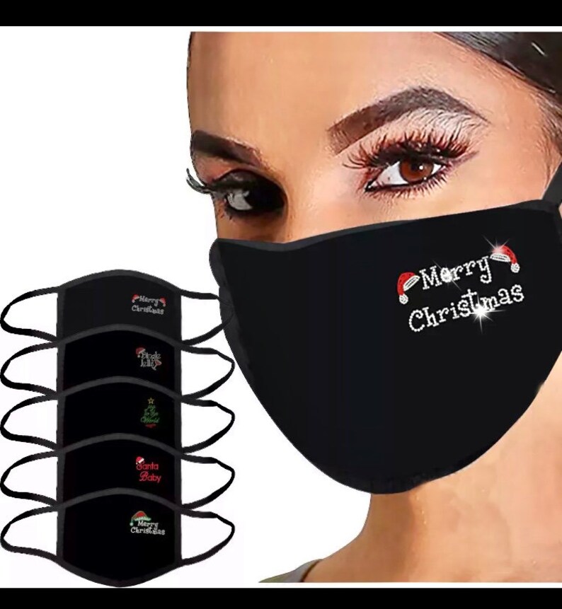 Christmas Face Masks Crystal Inspired over 20 Designs to Etsy