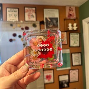 Holy Smokes Flower Resin Ashtray
