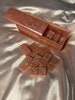 Set of Resin Dominoes with a sliding storage box 
