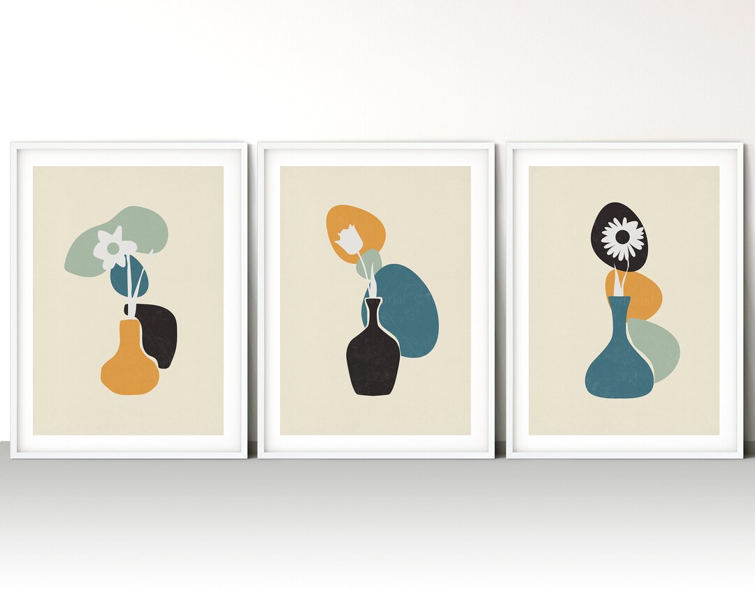Linilioart Blaue Wandkunst, Trendiger Geparden-Druc Produktbild-Vorschau 9