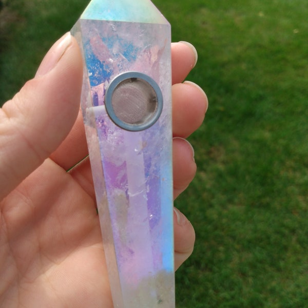 Angel Aura Quartz Pipe