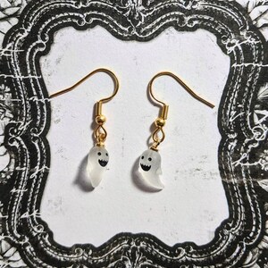 Petit Spirits Little Ghost Halloween Earrings Whimsigoth