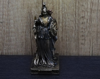 Athena Ancient Greek Roman Goddess of Wisdom Minerva 20cm 7.87in Unique Details Bronze Color Free Shipping Free Tracking Number