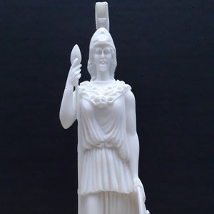 Athena Pallas Ancient Greek Roman Goddess Athena 41cm - 16.14In Alabaster Handmade Statue Free Shipping - Free Tracking Number