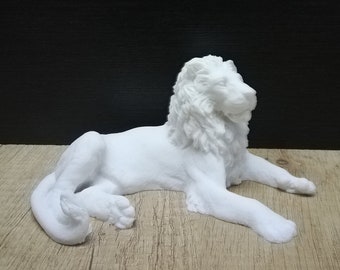 ライオン（レオ）動物装飾 美しい手作りギリシャ彫刻 幅25cm - 高さ