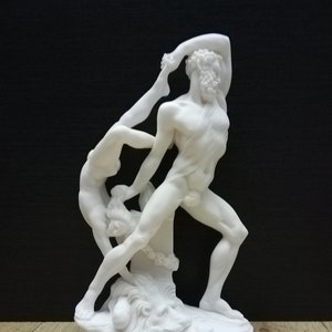 Hercules And Lichas 25.5cm - 10.03in Ancient Greek Hero By Antonio Canova Alabaster Handmade Statue Free Shipping - Free Tracking Number