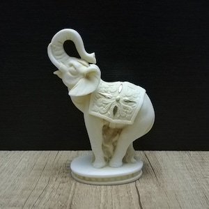 Elephant  13cm-5.11in Home Decor Marble and Alabaster Handmade Sculpture Free Shipping - Free Tracking Number