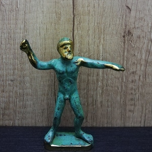 Zeus - Ancient Greek God- The King of the Gods 10.5cm-4.13in Bronze Handmade Statue Free Shipping - Free Tracking Number