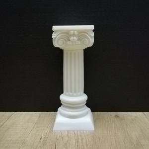 Ionic Column Ancient Greek Architecture 16.5cm-6.5in Home Decor Alabaster Handmade Sculpture Free Shipping - Free Tracking Number