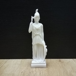 Athena Pallas Ancient Greek Roman Goddess Athena 19cm - 7.48in Alabaster Handmade Statue Free Shipping - Free Tracking Number