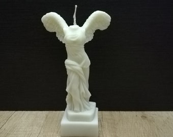 Nike of Samothrace Candle!  Winged Victory of Samothrace 16cm-6.3in 100% Soy Wax Handmade Statue Free Shipping - Free Tracking Number