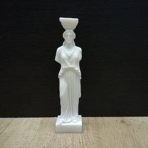 Caryatid Columns at Acropolis Athens 18cm - 7.08in Alabaster Handmade Statue Free Shipping - Free Tracking Number