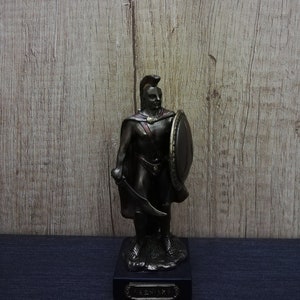 Leonidas Statue Ancient Greek Spartan King Greek Warrior 12cm-4.72in Unique Details Bronze Color Free Shipping - Free Tracking Number