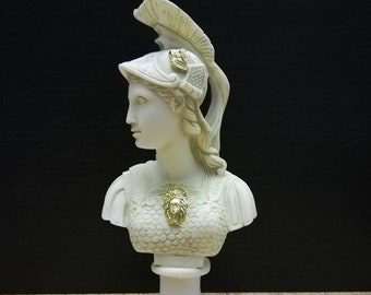 Athena Ancient Greek Roman Goddess of Wisdom Minerva 20cm 7.87in Unique Details Bronze Color Free Shipping Free Tracking Number