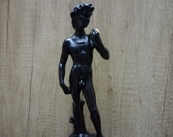 Michelangelo's David Sculpture: 9.45" Cast Alabaster, Handmade in Greece