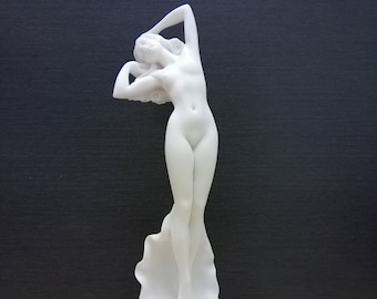 Birth of Goddess Aphrodite 31.5cm - 12.4In Greek Goddess Venus Alabaster Handmade Sculpture Big Size  Free Shipping - Free Tracking Number