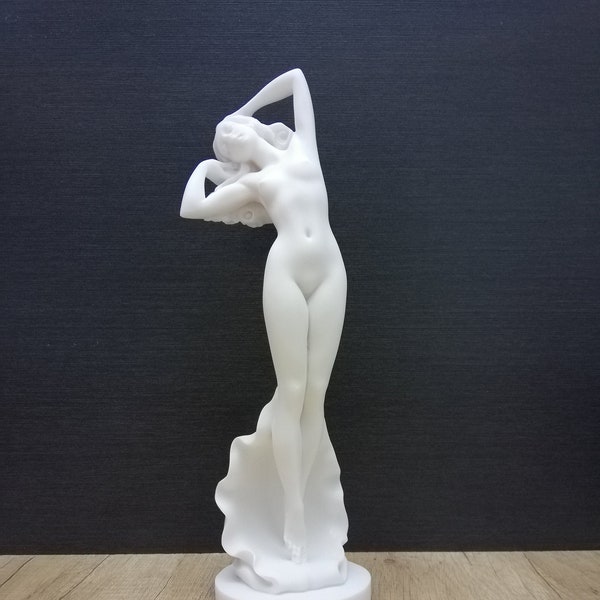 Geburt der Göttin Aphrodite 31,5 cm - 12,4 Zoll griechische Göttin Venus Alabaster Handgemachte Skulptur Große Größe Kostenloser Versand - Kostenlose Tracking-Nummer