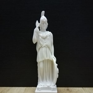 Athena Pallas Ancient Greek Roman Goddess of Wisdom Athena 25.5cm - 10.03in Alabaster Handmade Statue Free Shipping - Free Tracking Number