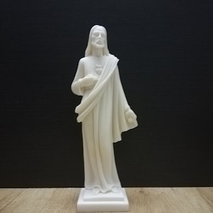 Jesus Christ - Jesus of Nazareth Statue 26cm-10.23in Alabaster Handmade Sculpture  Free Shipping - Free Tracking Number