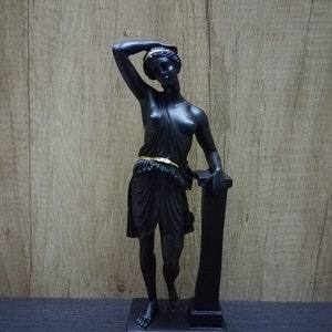 Artemis Ancient Greek Roman Goddess Diana 24.5cm - 9.64in Goddess of the Hunt Alabaster Handmade Statue Free Shipping - Free Tracking Number