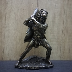 Hercules 26.5cm - 10.43in Ancient Greek Hero Resin and Bronze Statue with Unique Details Free Shipping - Free Tracking Number