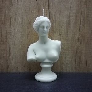 Venus de Milo Soy Wax Candle: Handmade Greek Goddess Statue