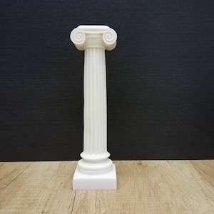 Ionische zuil Oude Griekse architectuur 22,5 cm-8,86 in albasten handgemaakte sculptuur Gratis verzending - gratis trackingnummer