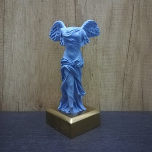 Nike of Samothrace 21cm - 8.26in The Winged Symbol of Victory Alabaster Handmade Sculpture Free Shipping - Free Tracking Number