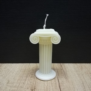 Ionic Column Ancient Greek Architecture 11cm-4.33in | 100% Soy Wax | Home Decor | Soy Sculpture | Free Shipping - Free Tracking Number