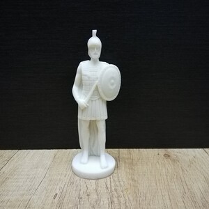 Ares Statue - God of The War Greek Roman God Alabaster Handmade Sculpture 16cm-6.3in White Marble  Free Shipping - Free Tracking Number
