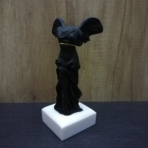 Nike of Samothrace 21cm - 8.26in The Winged Symbol of Victory Alabaster Handmade Sculpture Free Shipping - Free Tracking Number