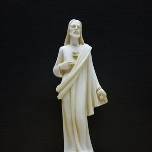 Jesus Christ - Jesus of Nazareth Statue 26cm-10.23in Alabaster Handmade-Handpainted Sculpture  Free Shipping - Free Tracking Number